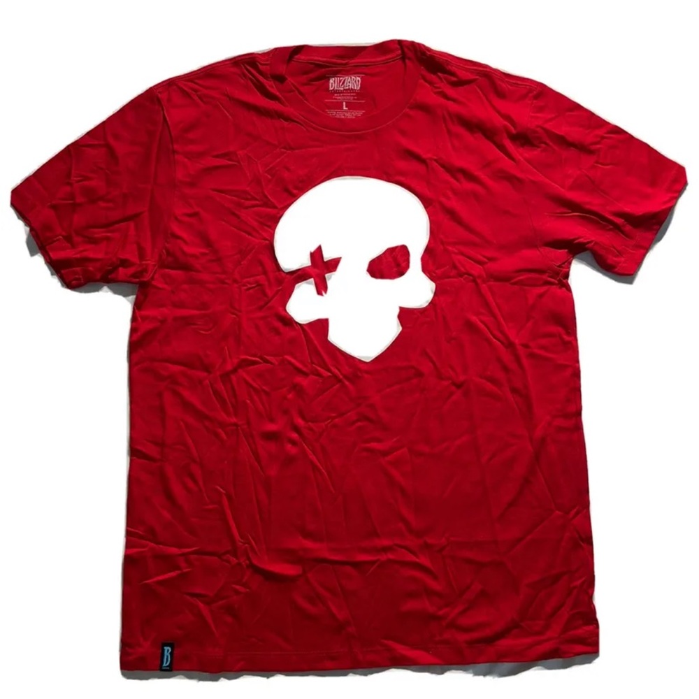 McCree Overwatch Character Logo T-Shirt - Red Men’s Size Large